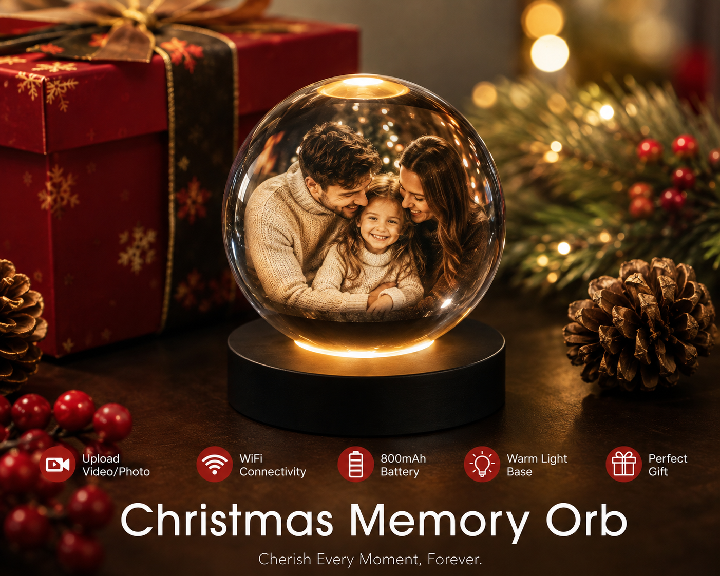 3D Crystal Memory Orb